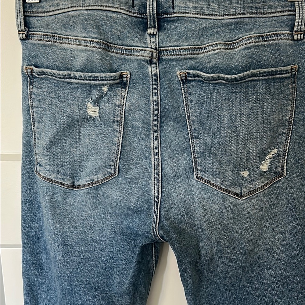 Abercrombie & Fitch Blue Cropped Jeans - Picture 10 of 11